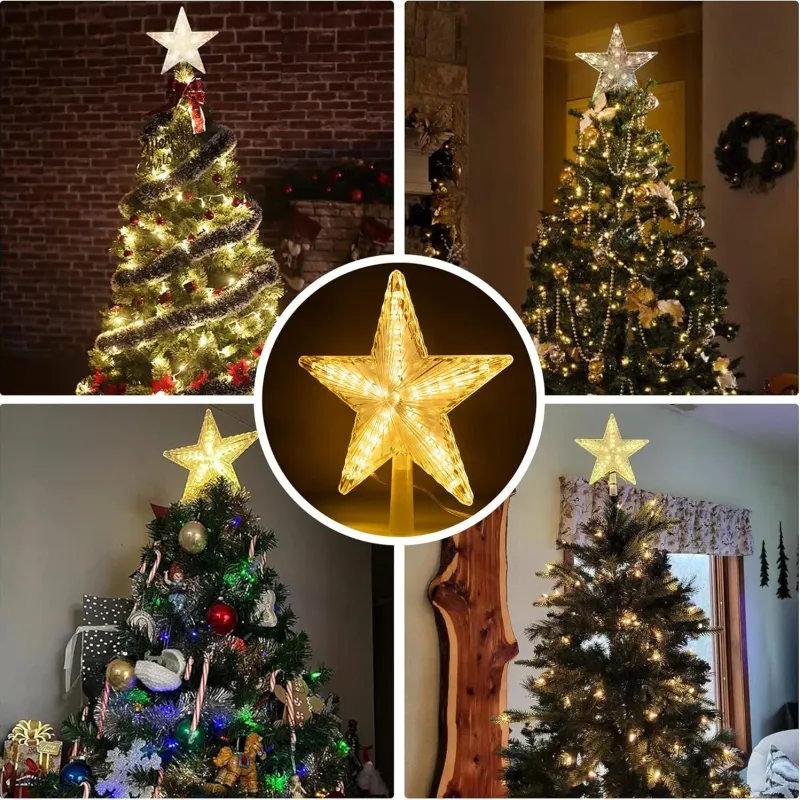 LED Christmas Tree Star Light Topper 5