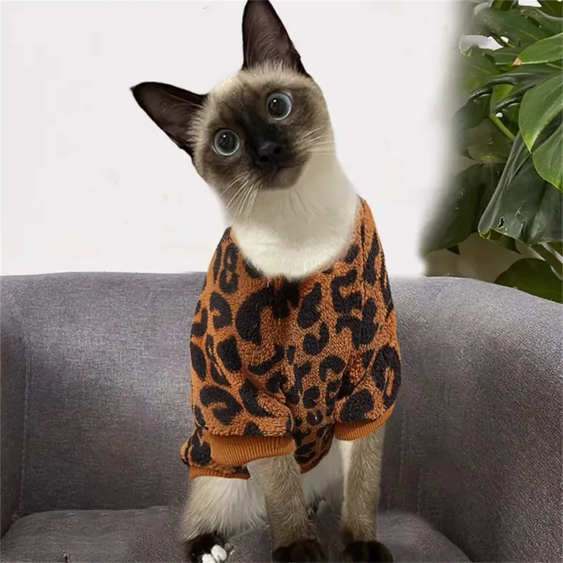 Plush Pet Hoodie Sweater for Cats & Dogs 6
