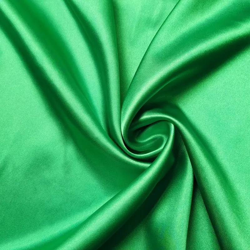 Green Satin Charmeuse Fabric - 58" Wide 4