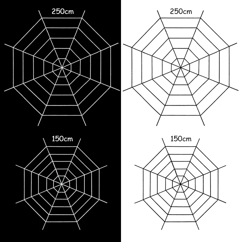 Halloween Giant Spider Web Decoration 6