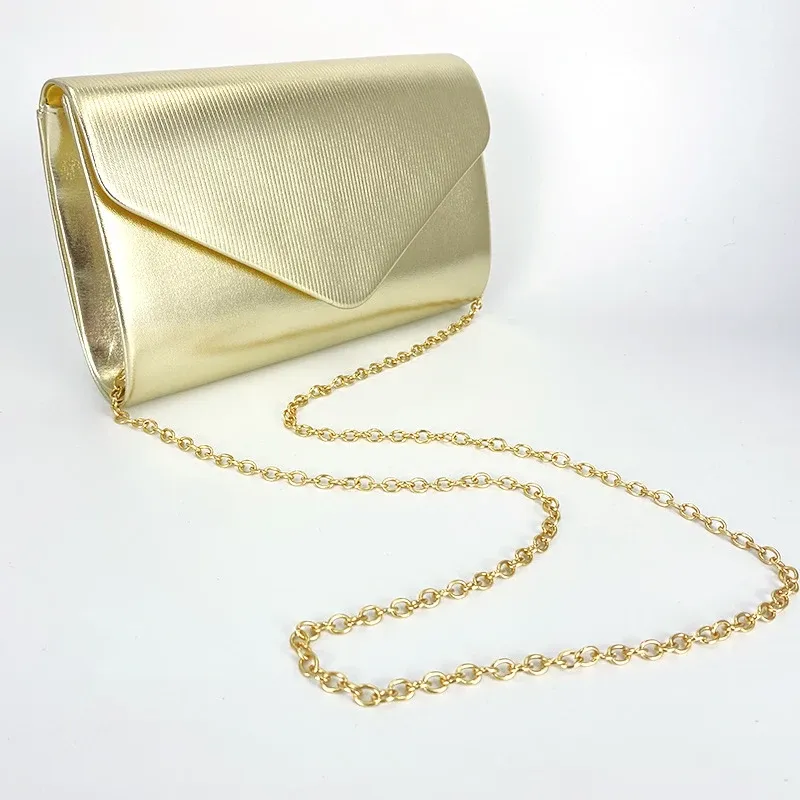 White Leather Envelope Crossbody Bag 4