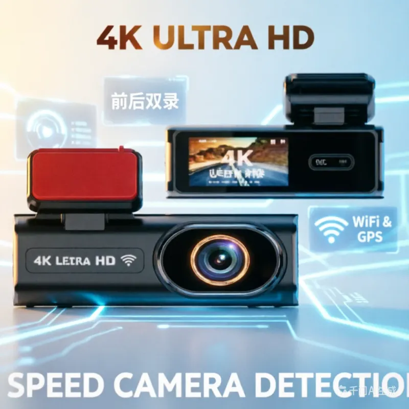 4K Dual Lens Dash Cam with WiFi GPS 1