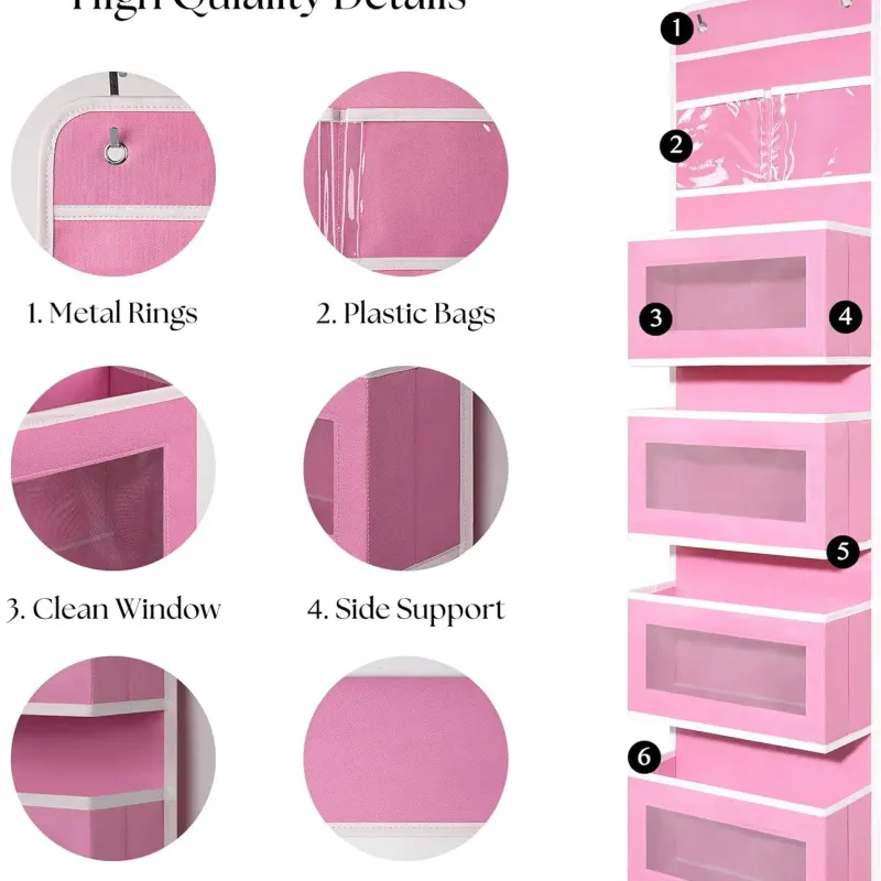 Pink Over Door Organizer 3