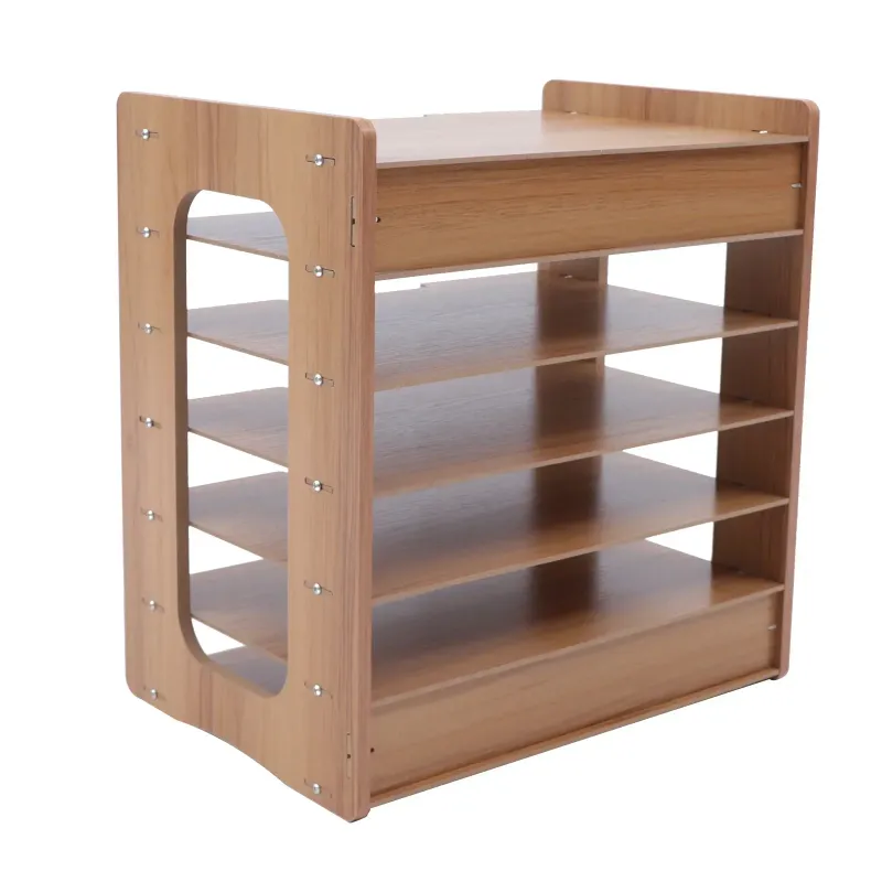 7-Tier Wood Office Paper Organizer 4