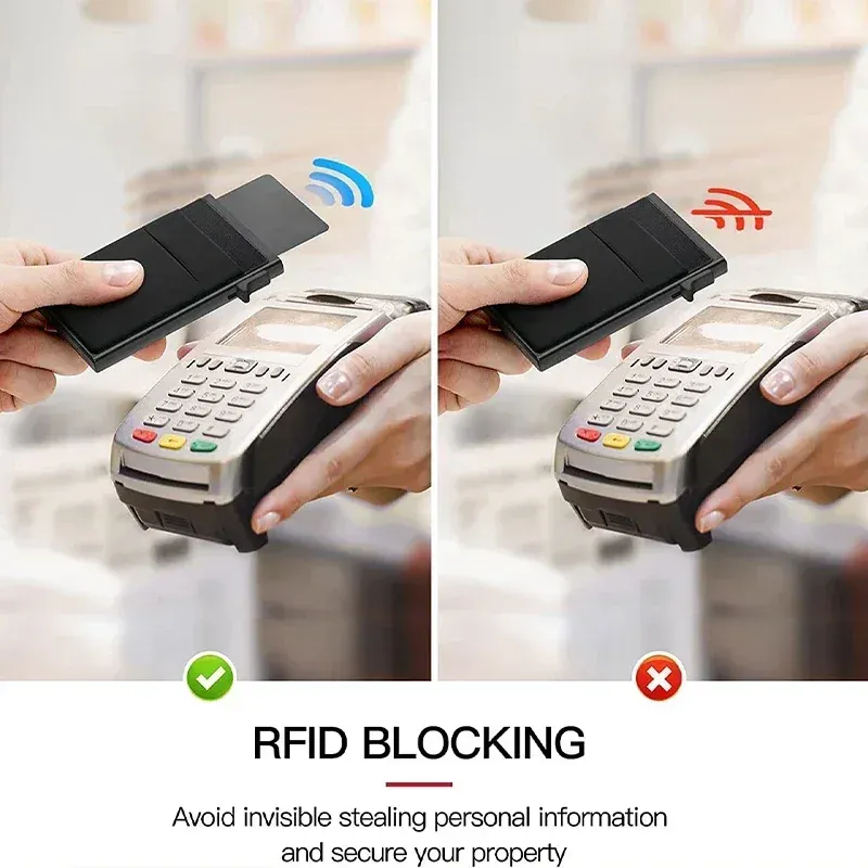 Slim RFID Blocking Metal Card Holder 6