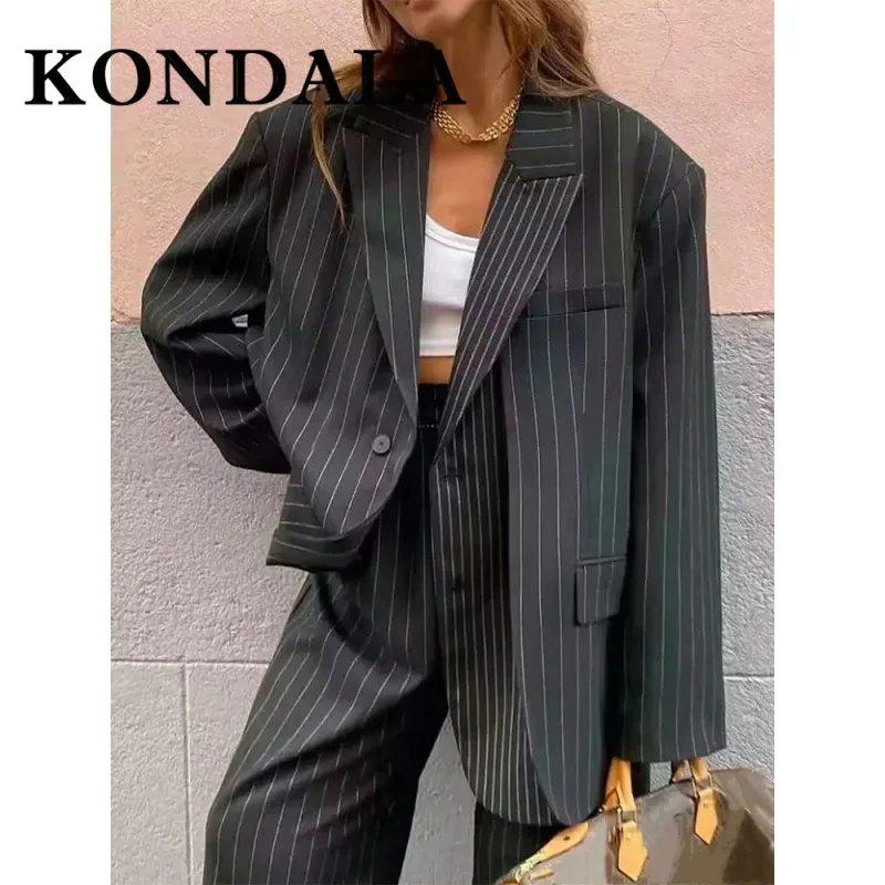 KONDALA Chic Oversized Women's Blazer 1