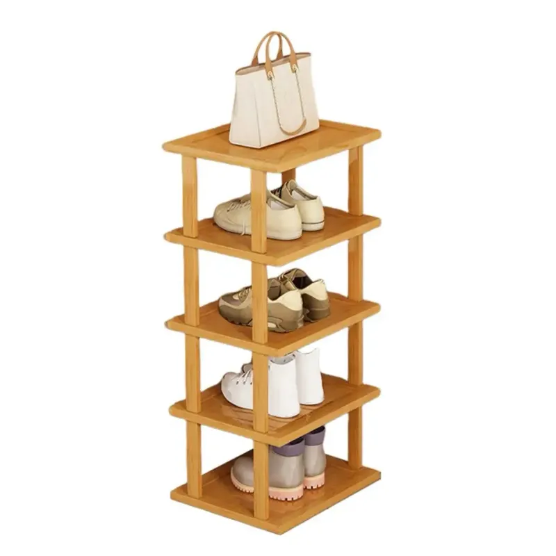 5 Tier Vertical Wood Shoe Rack 5