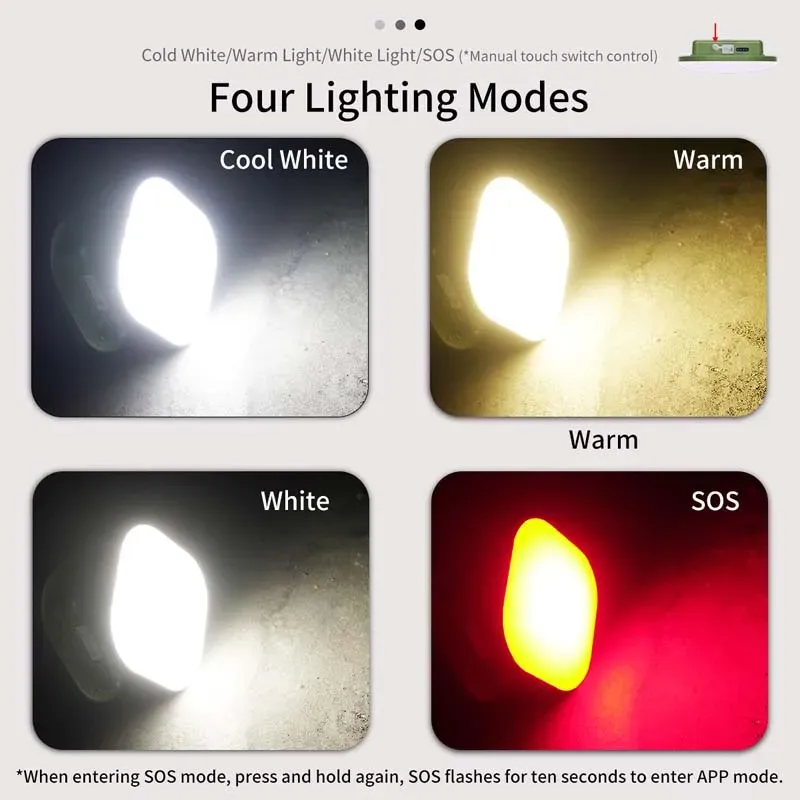 MOSLIGHTING Bluetooth LED Camping Light 2