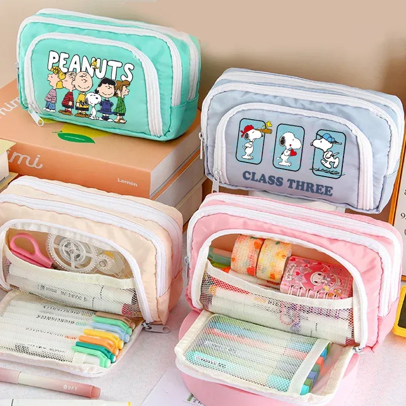 Snoopy 3-Layer Pen Organizer Pouch 1