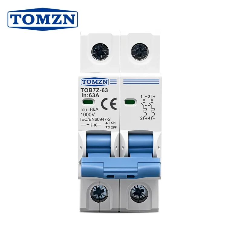 TOMZN 2P DC MCB 1000V Solar Circuit Breaker 1