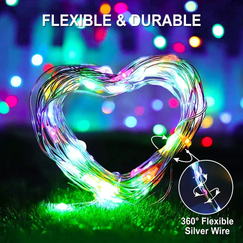 Solar Fairy String Lights - 8 Modes 3