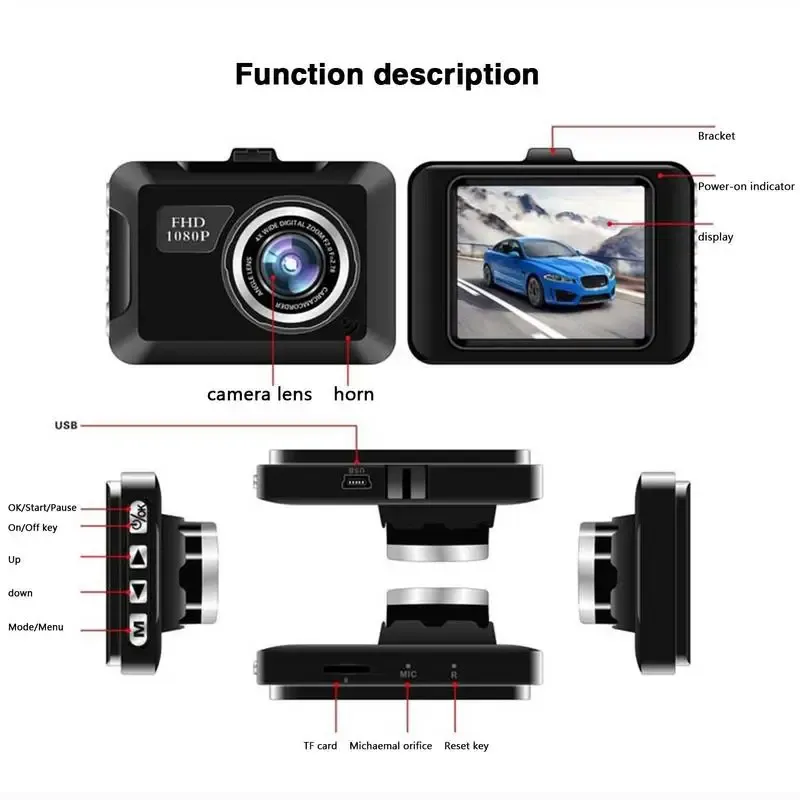 1080P HD Dash Cam with Parking Mode 5