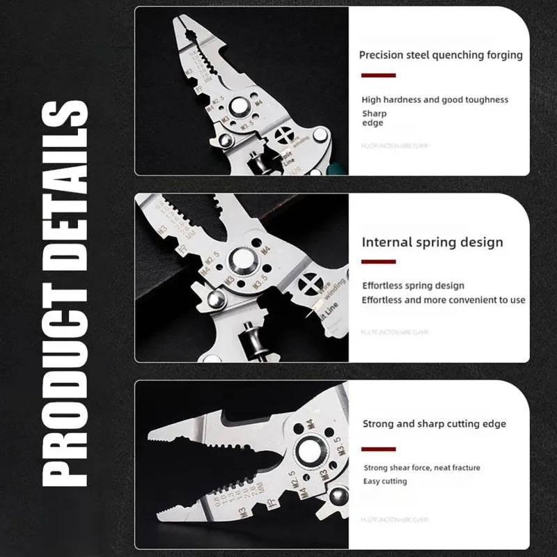 18-in-1 Foldable Wire Stripper Plier 4