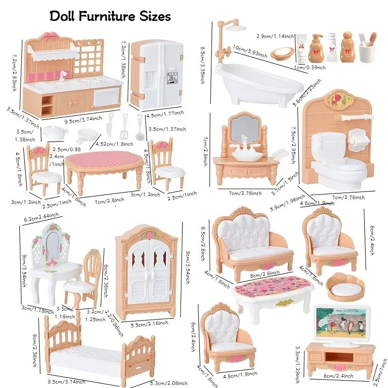 Dollhouse Furniture Accessories Set 2