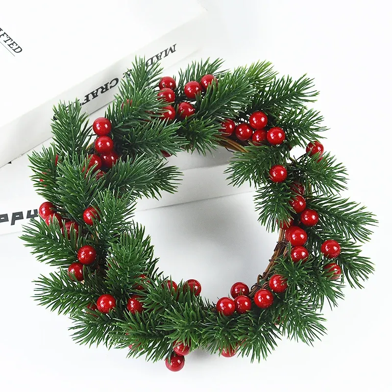 Christmas Berry Pine Cone Holly Branches 4