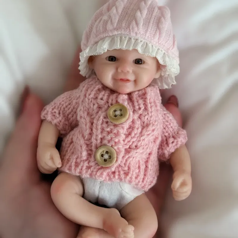 6" Lifelike Silicone Mini Baby Doll 5