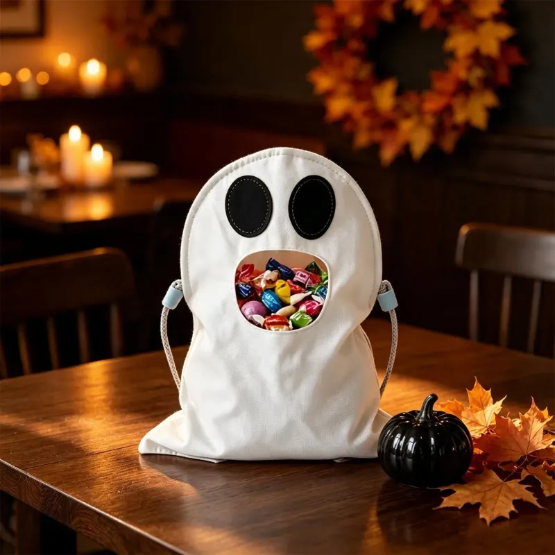 Ghost Candy Bag Halloween Pouch 4