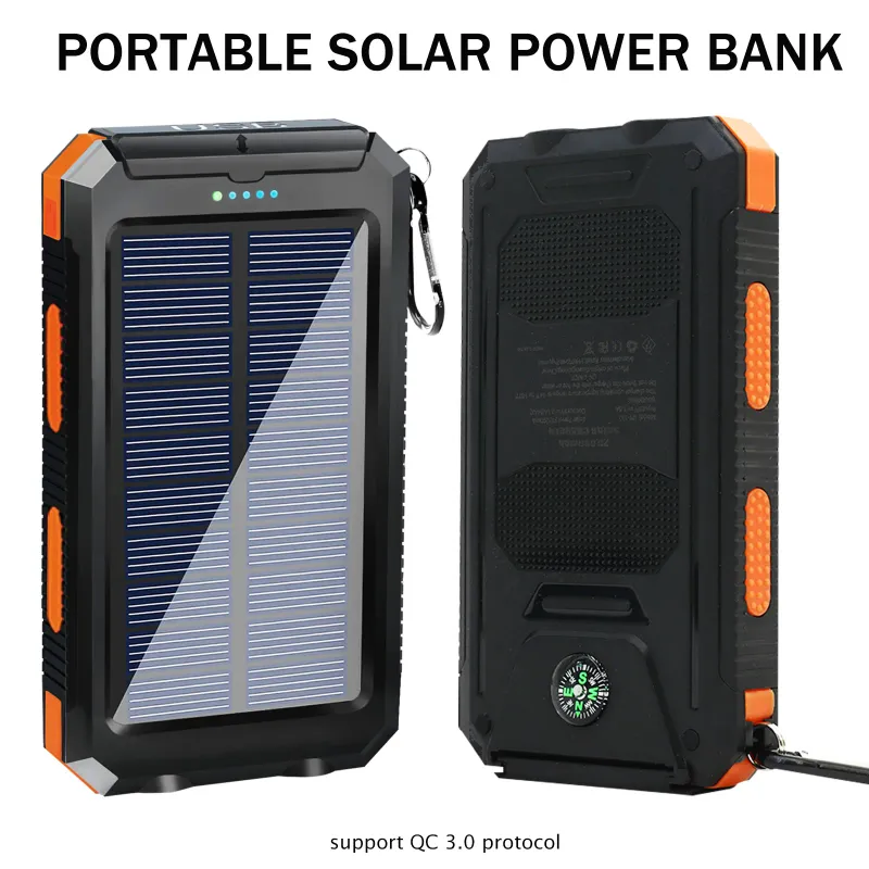 20000mAh Solar Power Bank with LED 1
