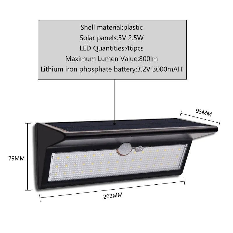 Solar Motion Sensor Outdoor Lights 5