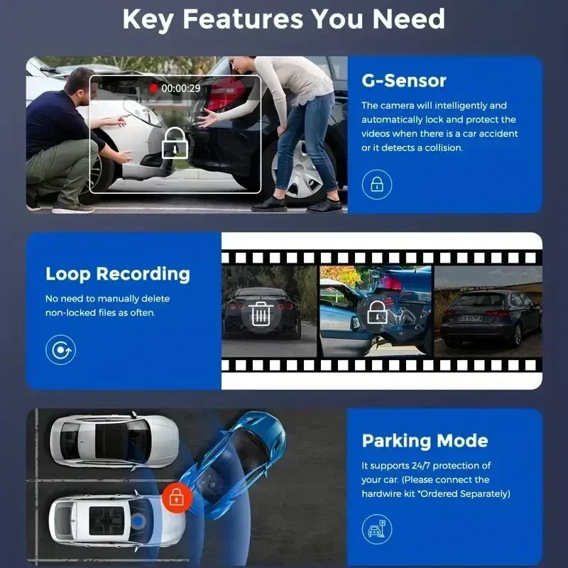 1080P WiFi Dual Dash Cam 6