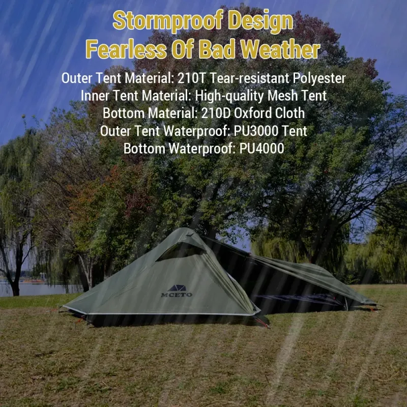 Ultralight 1-Person Four Season Backpacking Tent 5