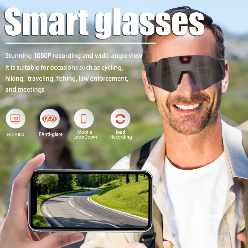 Smart Camera Glasses HD 1080P 6