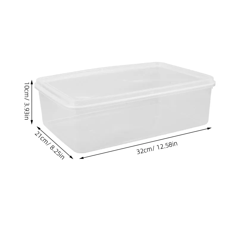 4-Piece Clear Stackable Storage Boxes 5