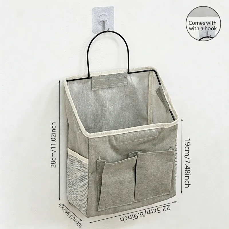 Wall-Mounted Fabric Storage Organizer 2