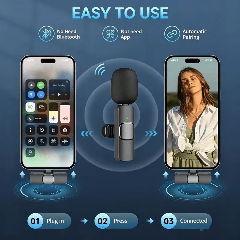 Wireless Mini Lavalier Microphone 3