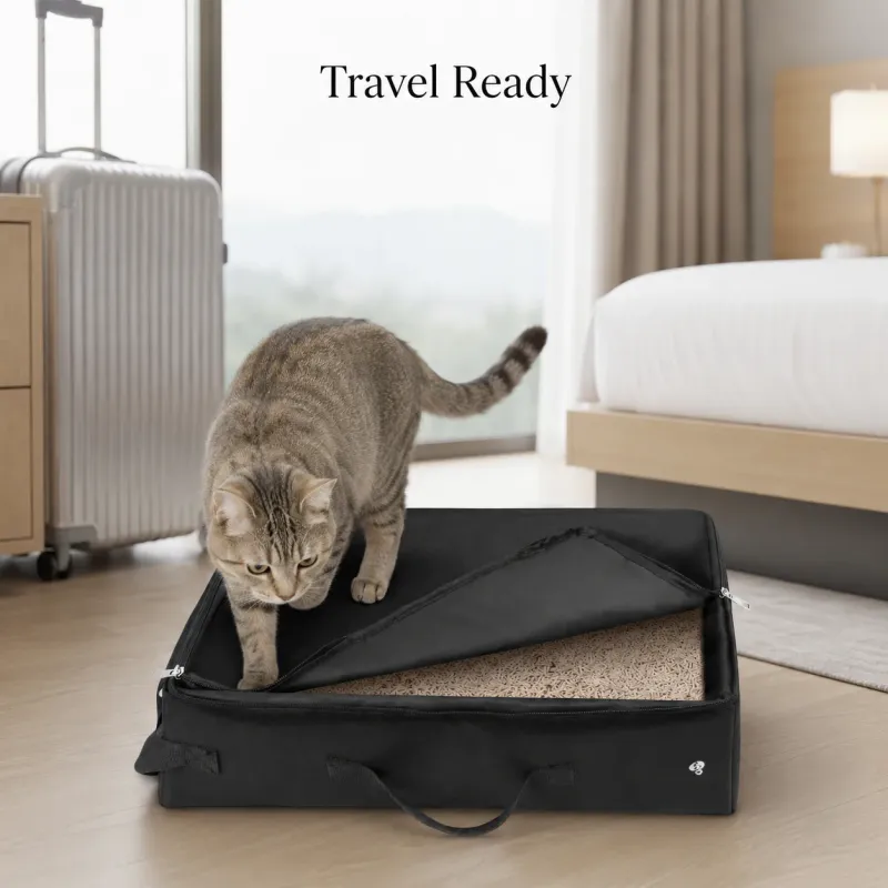 Portable Foldable Cat Litter Box 2