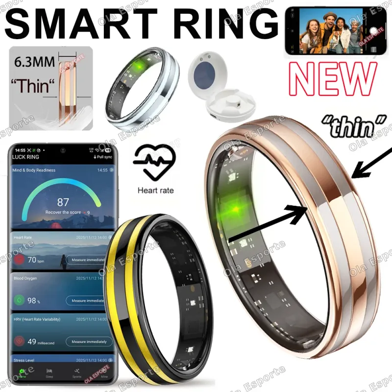 6.3mm Smart Ring Health Monitor 1