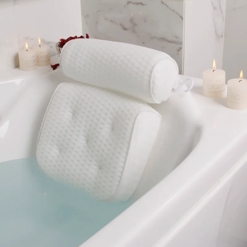 Luxury Bath Pillow with Suction Cups 1