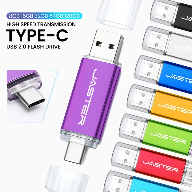 2-in-1 Type C USB Flash Drive Metal 6