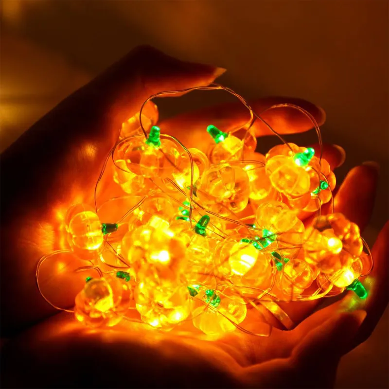 Pumpkin Eyeball LED String Lights 6