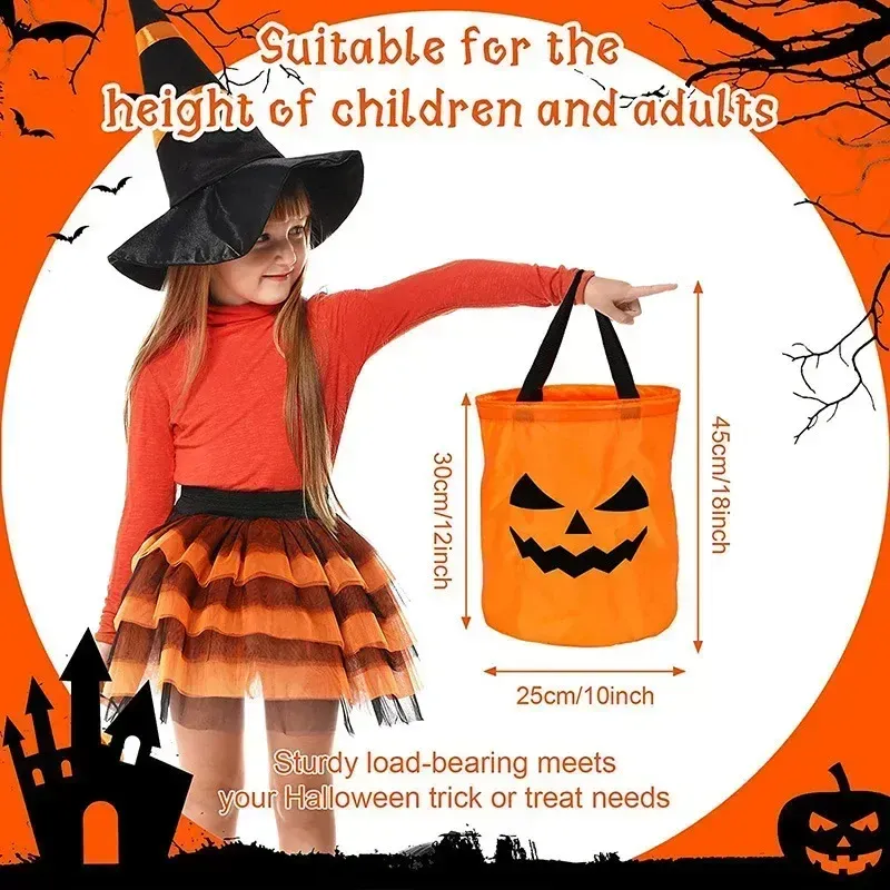 LED Pumpkin Trick or Treat Bucket 6
