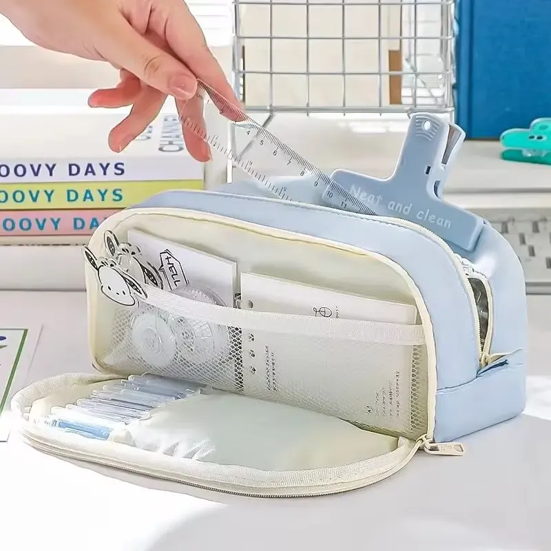 Stylish Multi-Section Pencil Case Bag 3