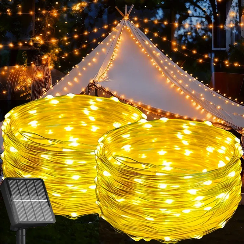Solar Christmas Garland Lights 1