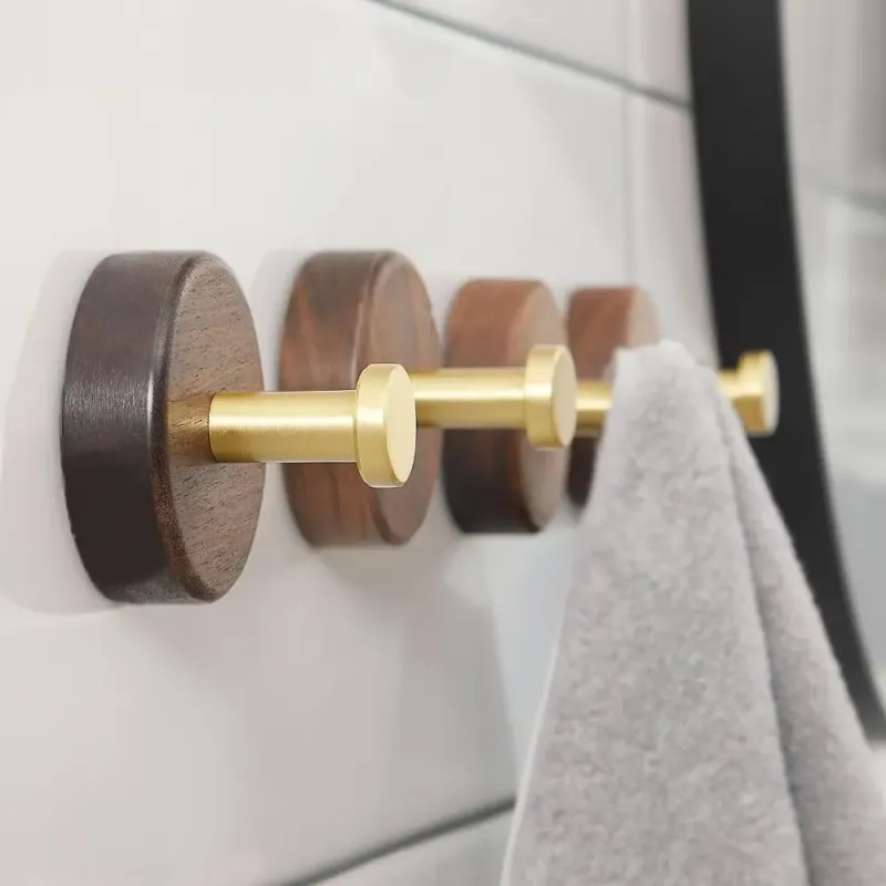 No Drill Solid Wood Suction Hook 5