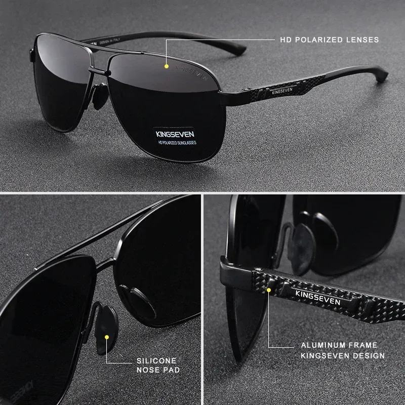 KINGSEVEN Polarized Pilot Sunglasses 5