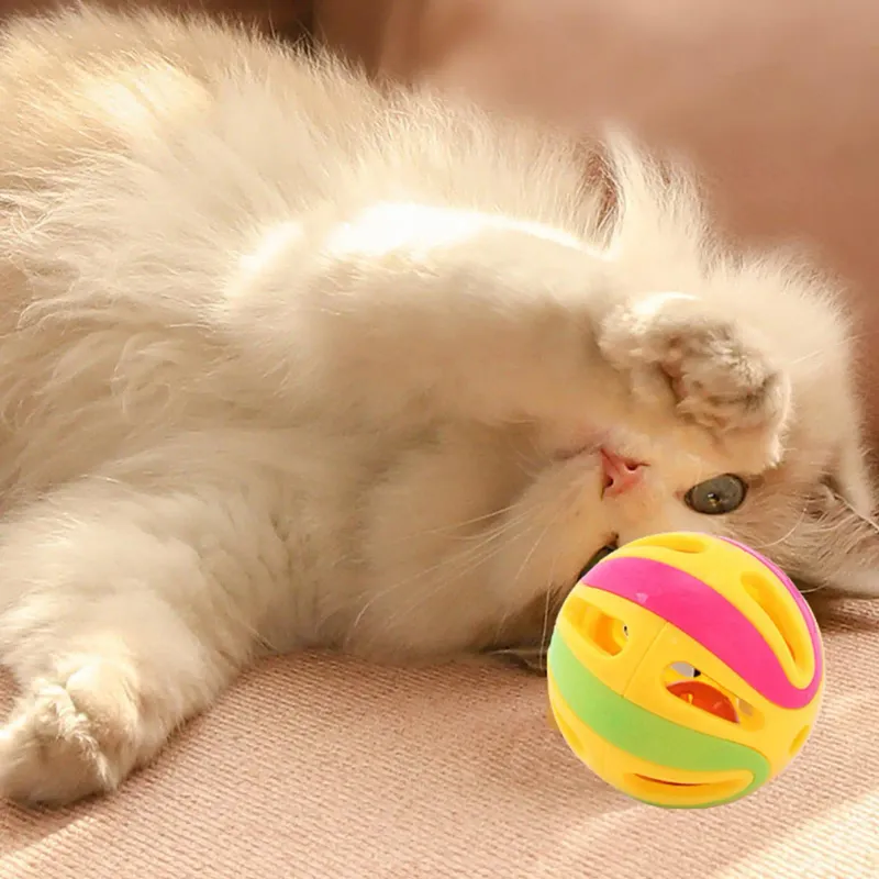 Jingle Bell Pounce Ball Cat Toy 4