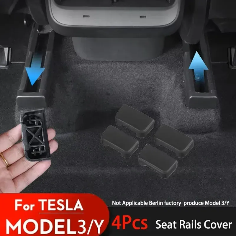 Накладки на рейки сидений Tesla Model 3/Y (набор из 4 шт.) 1