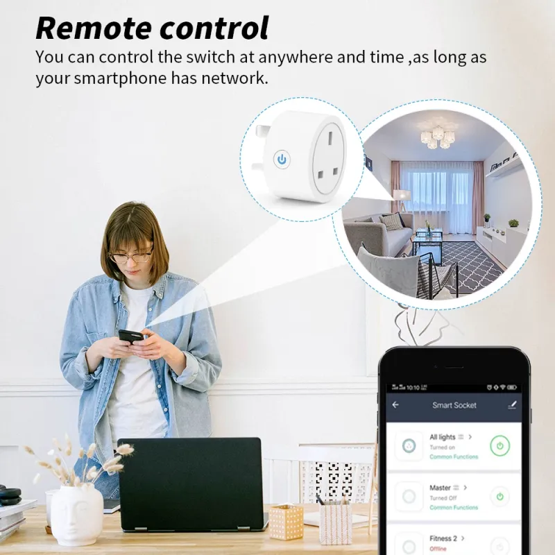 Tuya Smart UK Plug Socket 20A 2