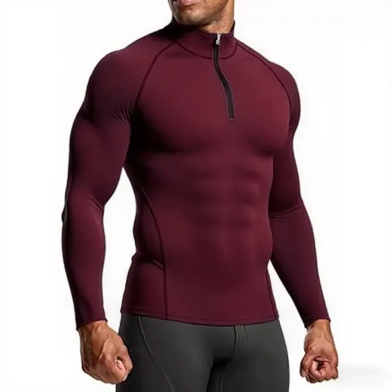 Men's Slim Fit Compression Gym Shirt 5