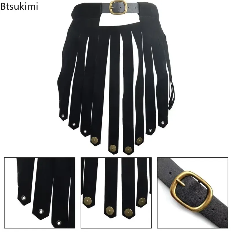 Roman Gladiator PU Leather Battle Belt Skirt 5