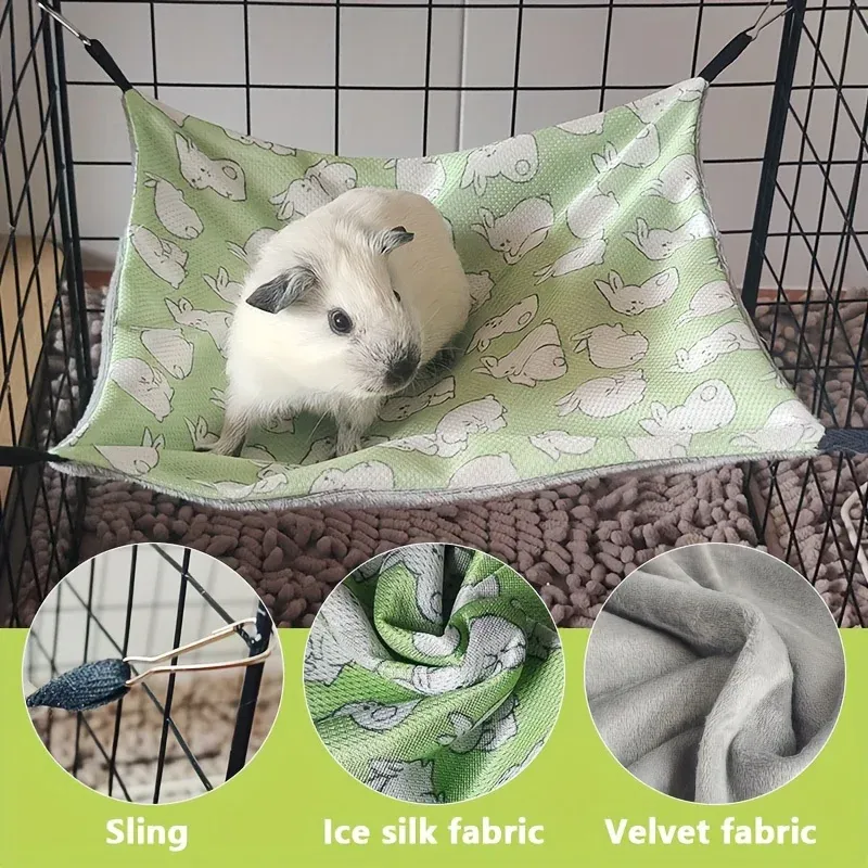 Double-Sided Guinea Pig Hammock Bed 4