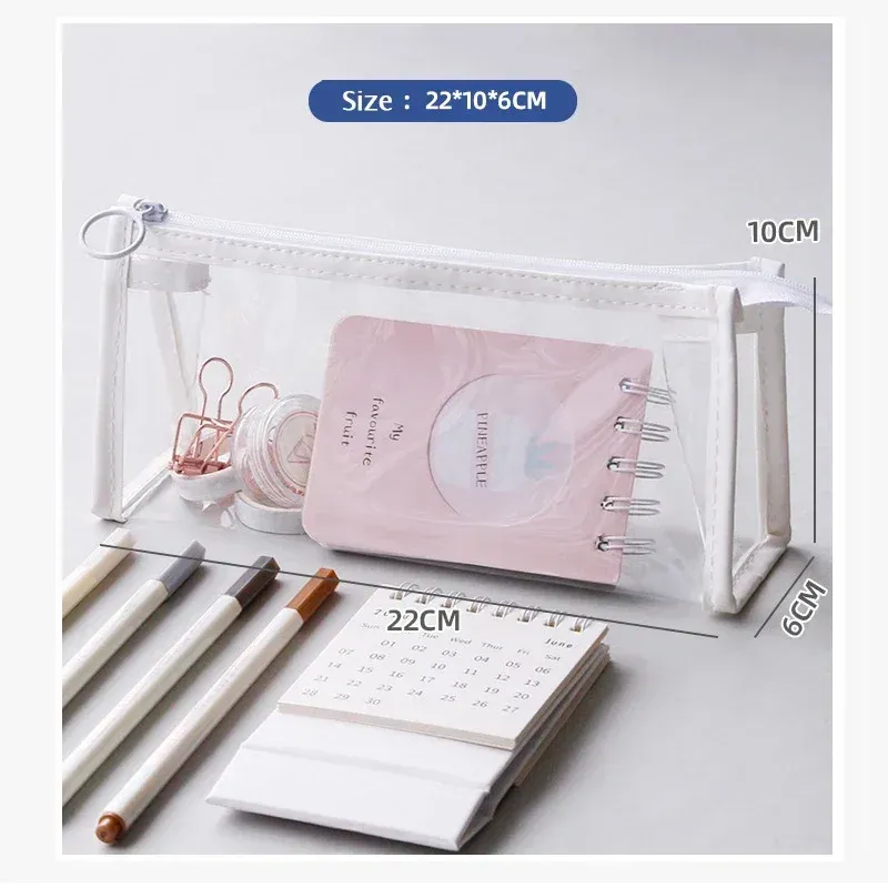 Transparent Large Capacity Kawaii Pencil Case 3