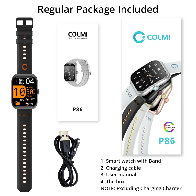COLMI P86 AMOLED Bluetooth Smartwatch 6
