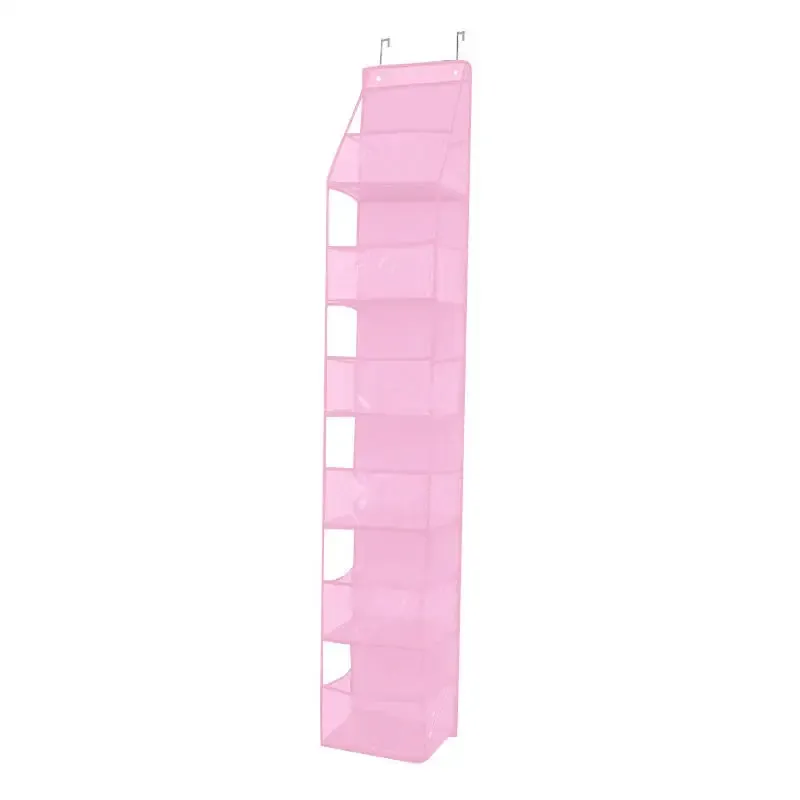 4/6Tier Over The Door Organizer Miscellaneous Clothes Toy Hanging Storage Bag With Mesh Pockets Shelves For Closet Bedroom Dorm 3