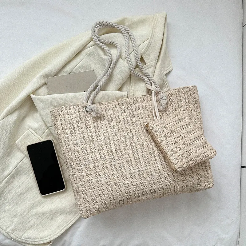 Handmade Bali Straw Tote Beach Bag 5