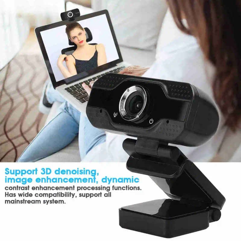 1080P USB Webcam with Microphone 2